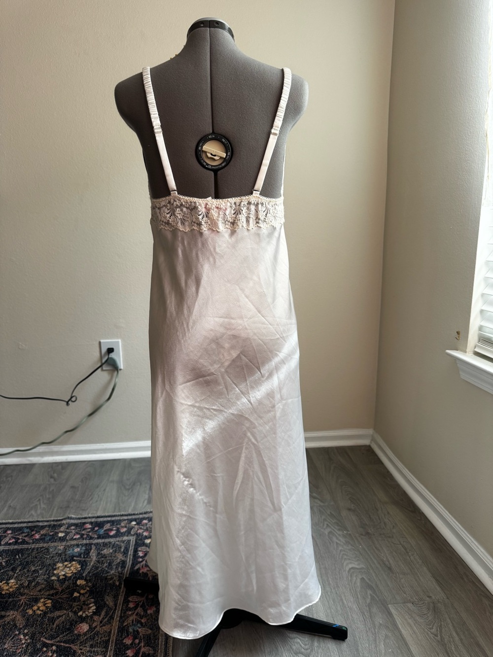 Oscar de la Renta pink label XL Ivory Slip Dress - Picture 2 of 5